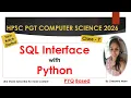 Class-7 SQL Interface with Python HPSC PGT Computer Science Classes By Chealsha Mam
