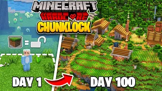 I Spent 100 Days in CHUNKLOCK in Minecraft Hardcore