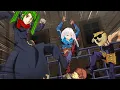 Three authors VS guys with axes