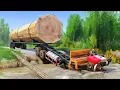 Lagu MASSIVE Logging Truck Transports GIANT Tree Through DEADLY River