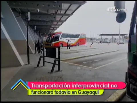 Transportación interprovincial no funcionará todavía en Guayaquil