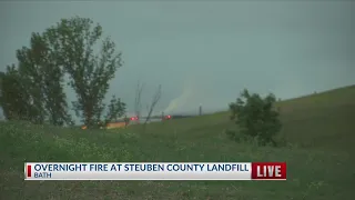 BREAKING Overnight structure fire at Steuben County Landfill