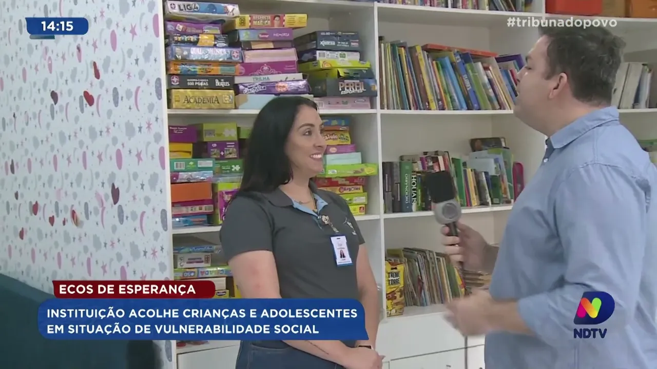 Ecos de Esperança: instituição acolhe crianças e adolescentes em situação de vulnerabilidade social