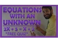 Equations with One Unknown Variable Algebra Review ATI TEAS V HESI ACT SAT