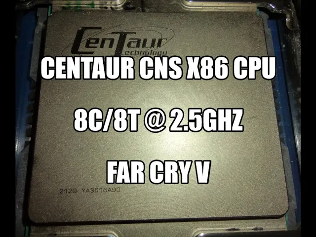 Playing Far Cry V on Centaur's unreleased CNS x86 CPU - 8c/8t @ 2.5ghz