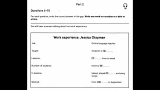 Collin A2 Key 8 Practice Tests I Listening Test 2 Part 2 