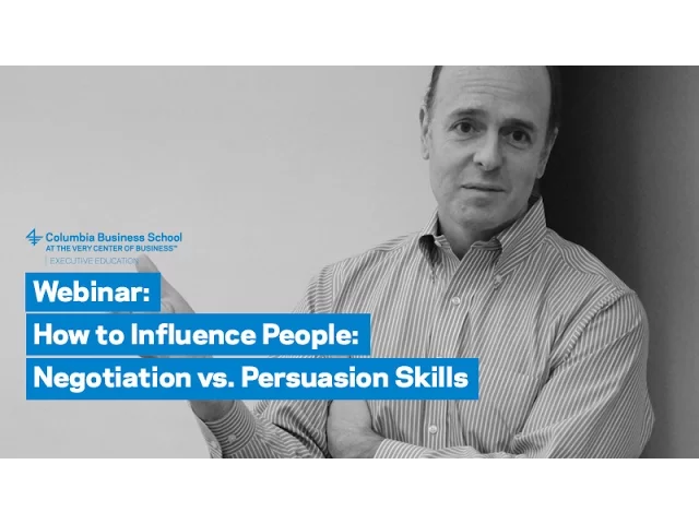 How to Influence People: Negotiation vs. Persuasion Skills