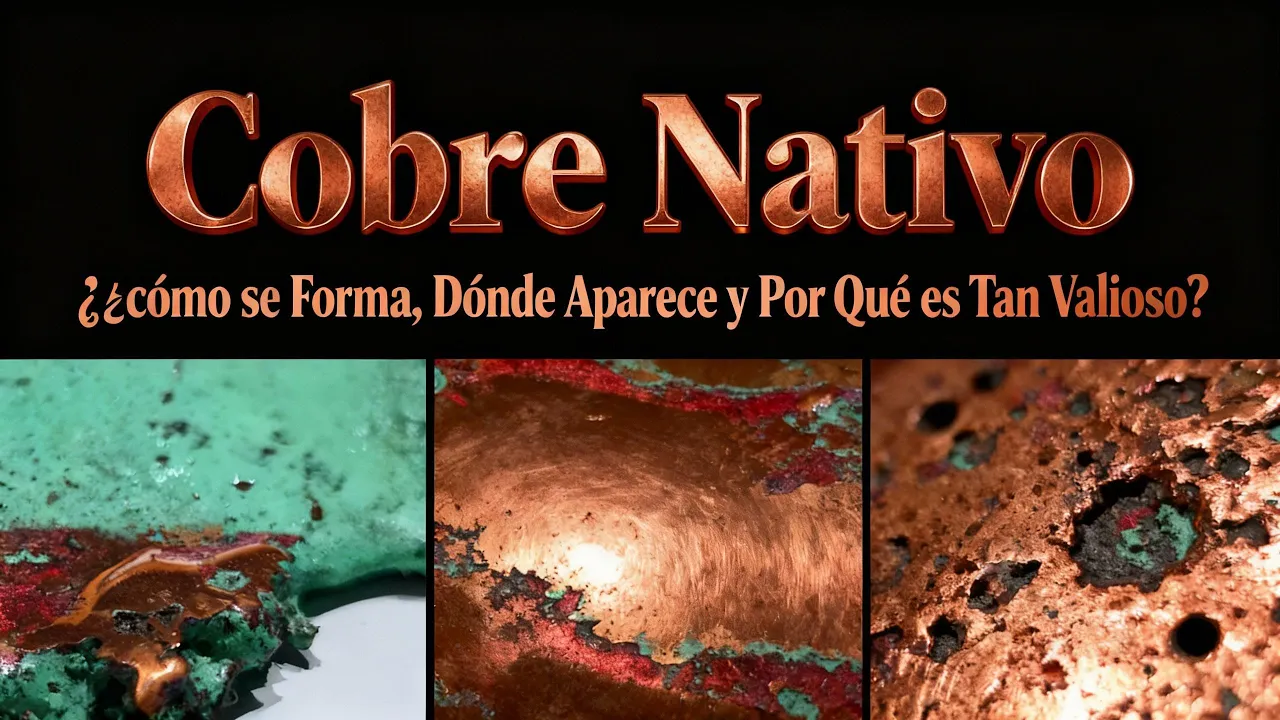 Cobre Nativo: ¿Cómo se Forma, Dónde Aparece y Por Qué es Tan Valioso? 🌎💰