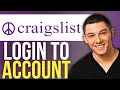 How to Login to Craigslist Account