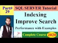 SQL Complete Course 29 - SQL CREATE INDEX Statement