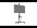 Monitor Cart for 32 to 65 inch displays up to 99 lb - Video 10 of 1