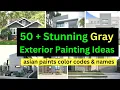 The Best Gray Exterior Paint Ideas in 2024 Gray exterior house paint ideas asian paints color code