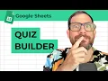 Muiltiple Choice Quiz in Google Sheets QUICKLY