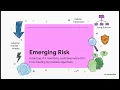 Introduction to Risk Management - Emerging Risks Liquidity and Capital Management Framework