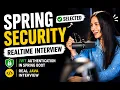 Spring Security Interview Questions JWT Authentication in Spring Boot Real Java Interview