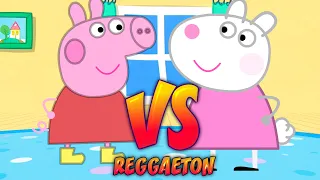 Peppa Pig vs Suzy Oveja Batalla de Reggaeton Animada 4K