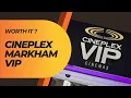 Is Cineplex VIP Worth It Adult-Only Cinema In-Seat Dining Luxury Seats Markham Toronto