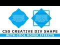 CSS Creative DIV Shape with Cool Hover Effects 2 - CSS Hover Effects