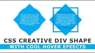 CSS Creative DIV Shape with Cool Hover Effects 2 - CSS Hover Effects