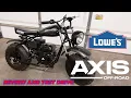 Axis M200 Off Road Mini Bike Lowes REVIEW AND TEST DRIVE