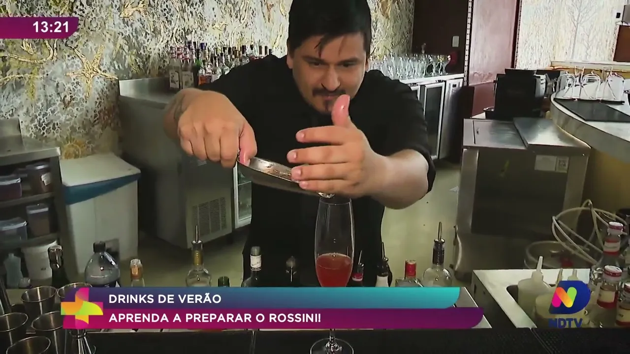 Drink de Verão, aprenda a preparar o "Rossin"