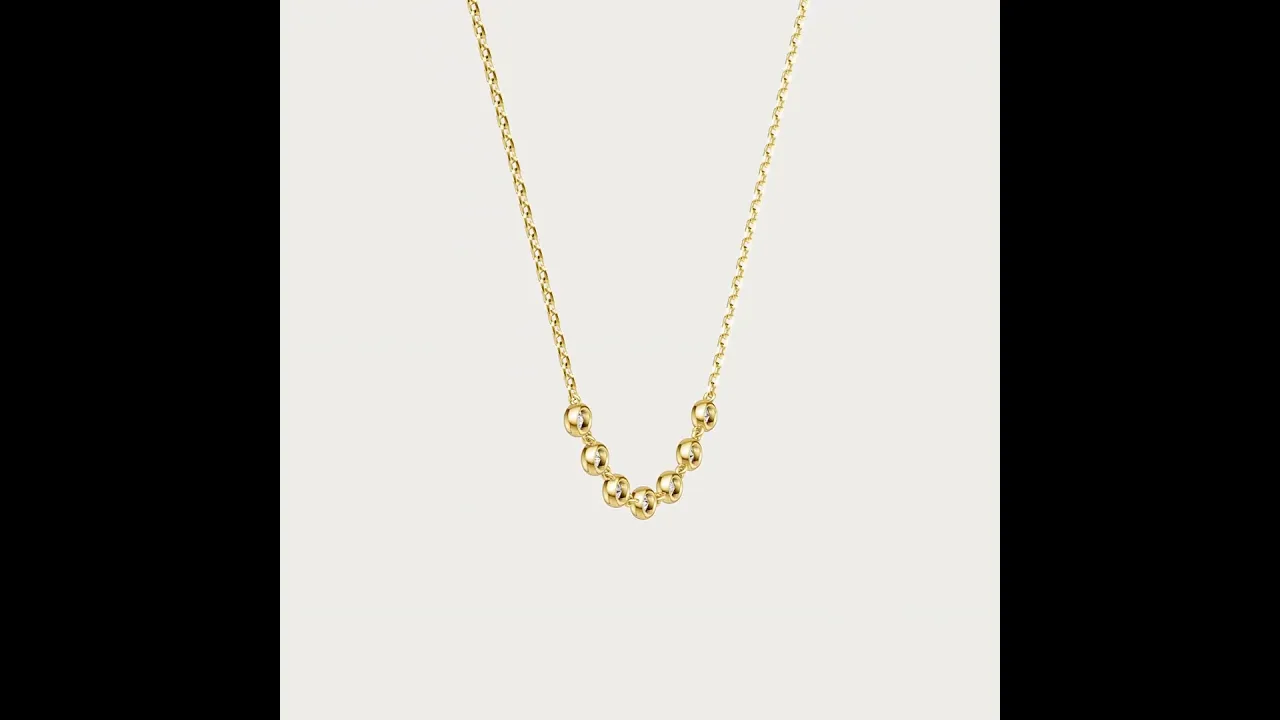 Golden Hour | Graduated Bezel Diamond Necklace