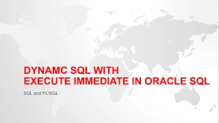 DYNAMIC SQL WITH EXECUTE IMMEDIATE IN ORACLE WITH EXAMPLE