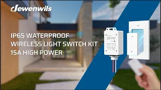 Effortlessly Upgrade Your Outdoor Lighting with DEWENWILS Wireless Switch - HWLS11Q