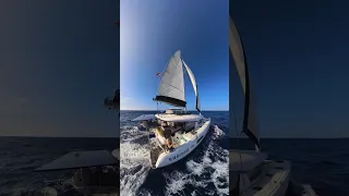 The work 🔁 the reward #boatlife #sailing #boatwork #catamaran #sailingaroundtheworld