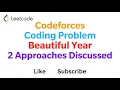 Codeforces Coding Problem - Beautiful Year