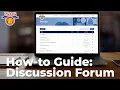 How to Use the Discussion Forum A Step-by-Step Guide