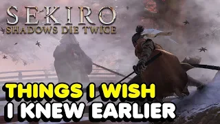 Things I Wish I knew Earlier In Sekiro Shadows Die Twice Tips Tricks BOSS FIGHT SPOILERS