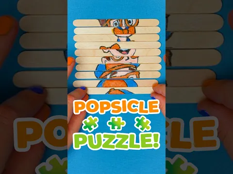 Can Blippi SOLVE the Popsicle Stick Puzzle? 🧩🎨 Easy DIY Crafts for Kids
