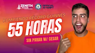 Rompiendo Récord Guinness: 55 Horas Sin Parar con César Ruiz