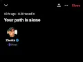 Your Path Is Alone - Zherka 29 10 2025 Twitter Space
