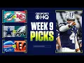 NFL Week 9 BETTING Expert Picks For Each Game I CBS Sports