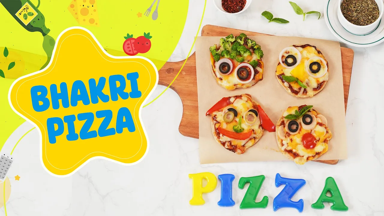 Bhakri Pizza       Tiny Taste Buds   Recipes for Kids   Sanjeev Kapoor Khazana