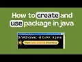 How to create and use package from other directory