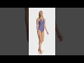 Download Lagu La Blanca Daily Grind Lace-Up Plunge One Piece Swimsuit | SwimOutlet.com