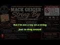 Mack Geiger - String By - Acoustic COUNTRY KARAOKE NEW RELEASES AUGUST 2026