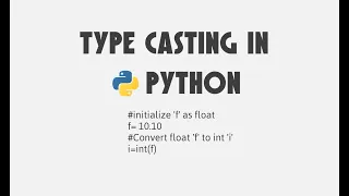 Python Bangla Tutorial for Beginners Datatype Conversion and Type Casting