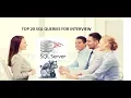 Top 20 SQL interview questions and answers 2020 sql interview sql practice part 2
