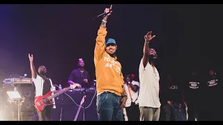 chris brown davido and the compozers on stage in la performing blow my mind more