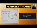 Python Pattern Printing Using Loops Alphabet Pyramid Program Programmer s Picnic by Champak Roy