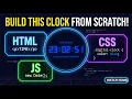Build a Digital Clock with HTML CSS and JavaScript Step-by-Step Tutorial Codewithajoydas