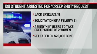 Iowa State student arrested for allegedly soliciting creepshot pics