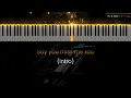 keshi - MISS ME - HIGHER Key (Piano Karaoke Instrumental)
