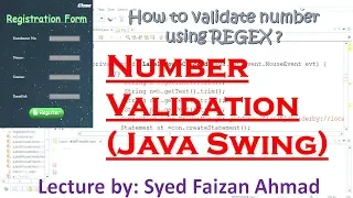 Java Validation Validating a Number How to Accept Only Numbers From JTextfield in Java Swing