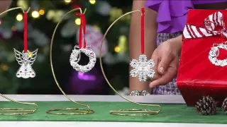 Lenox Silver-Plated Mini Holiday Ornaments with Gift Box on QVC