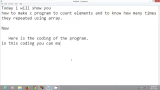 Numbers of Elements Using Array C Programming